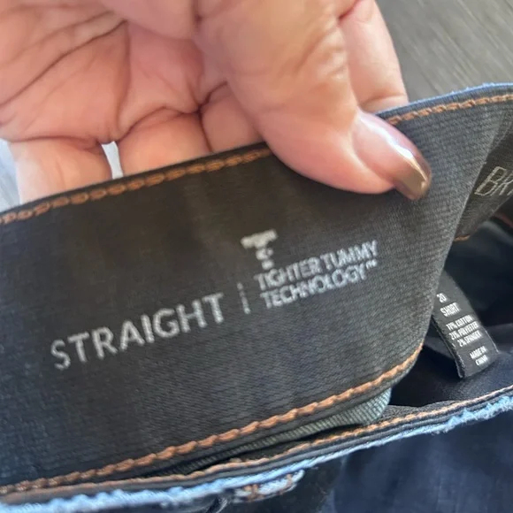 Lane Bryant Women's Straight Leg Jeans - Dark Blue - Picture 4 of 12